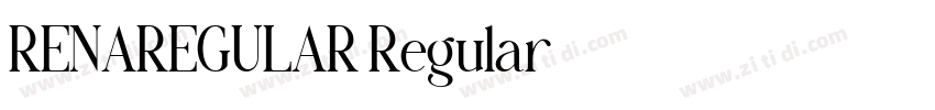 RENAREGULAR Regular字体转换 RENAREGULAR Regular字体转换